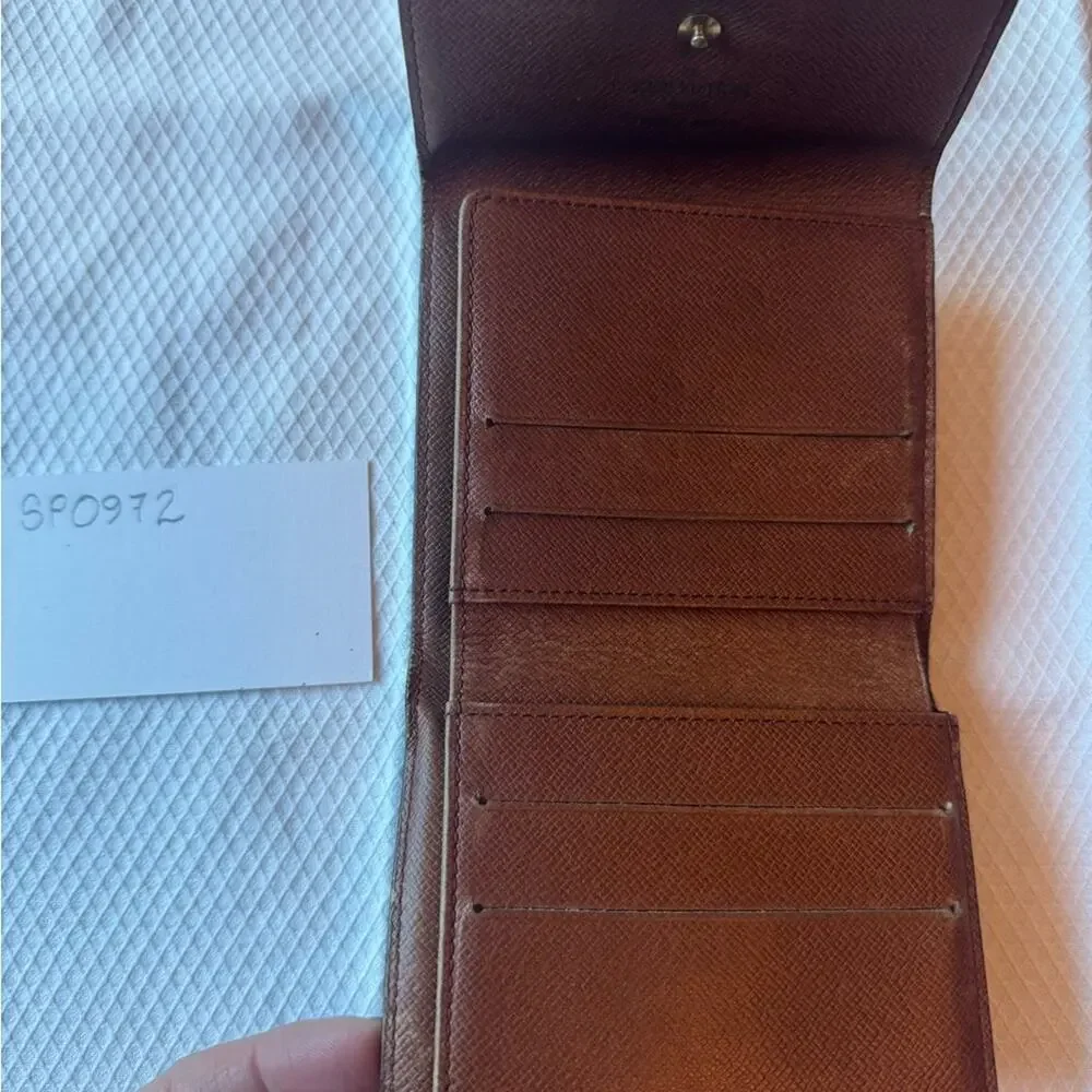 LV double snap Elise wallet billfold vintage monogram